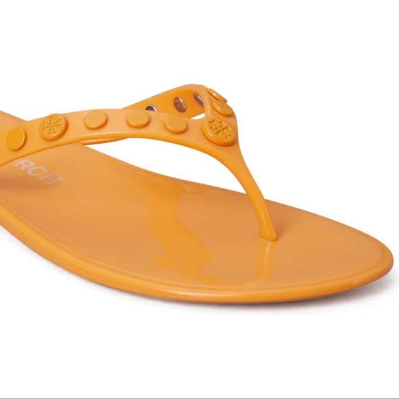 tory burch jelly sandals yellow